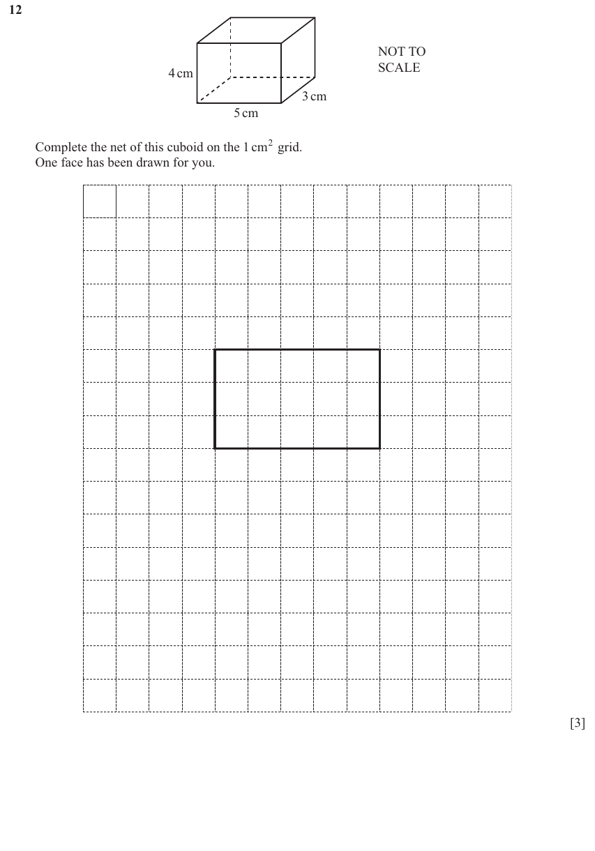 IGCSE Mathematics 0580 Oct/Nov 2025 Paper 11 Question 12 – Geometry, Geometrical terms and vocabulary, 3 marks