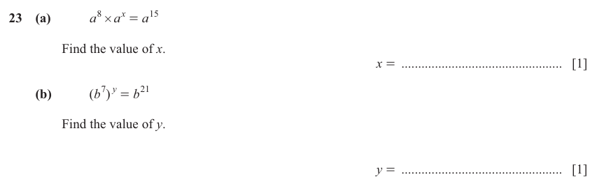 IGCSE Mathematics 0580 Oct/Nov 2025 Paper 11 Question 23 – Numbers, The four rules, 2 marks