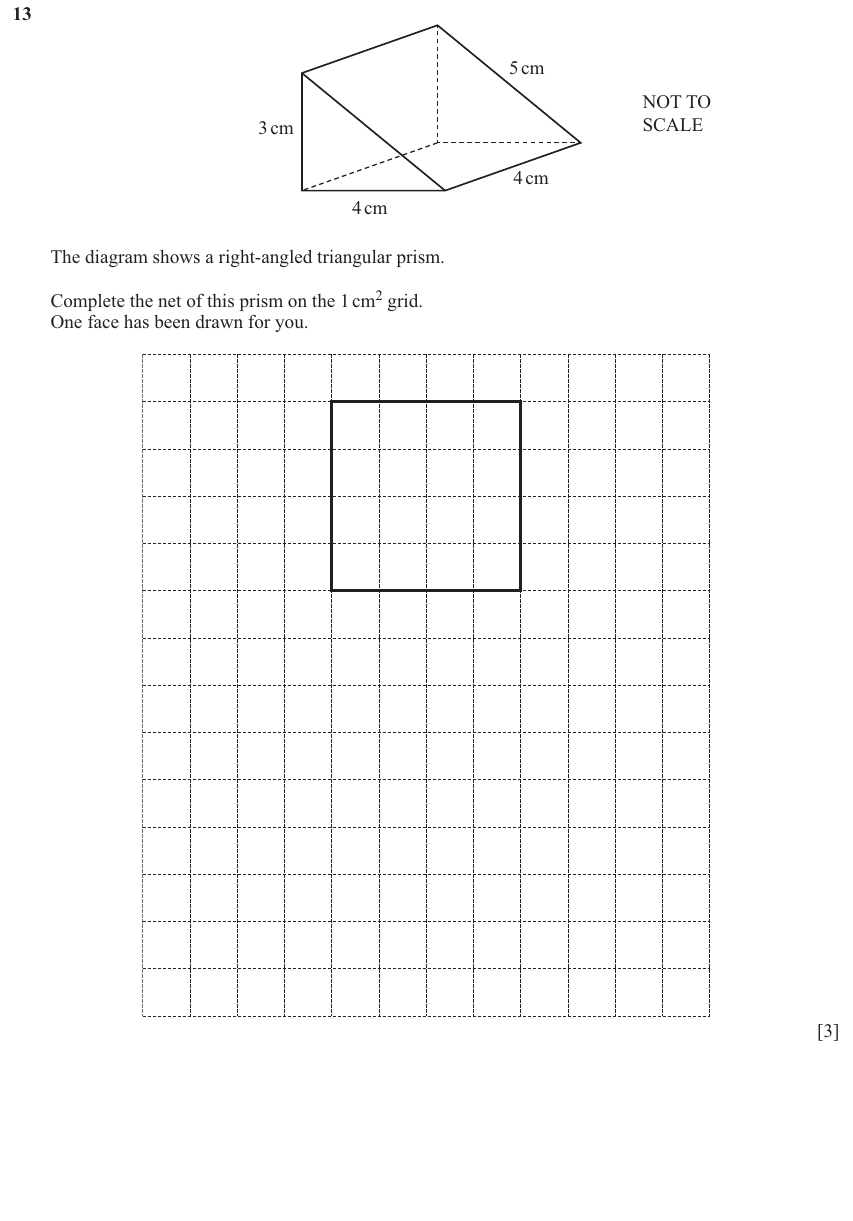 IGCSE Mathematics 0580 Oct/Nov 2025 Paper 12 Question 13 – Geometry, Geometrical terms and vocabulary, 3 marks