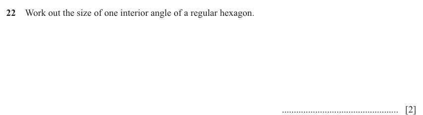 IGCSE Mathematics 0580 Oct/Nov 2025 Paper 12 Question 22 – Geometry, Geometrical terms and vocabulary, 2 marks