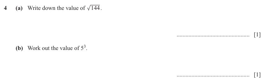 IGCSE Mathematics 0580 Oct/Nov 2025 Paper 12 Question 4 – Numbers, The four rules, 2 marks