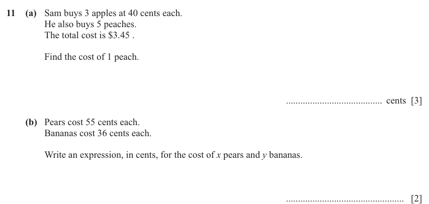 IGCSE Mathematics 0580 Oct/Nov 2025 Paper 13 Question 11 – Numbers, The four rules, 5 marks