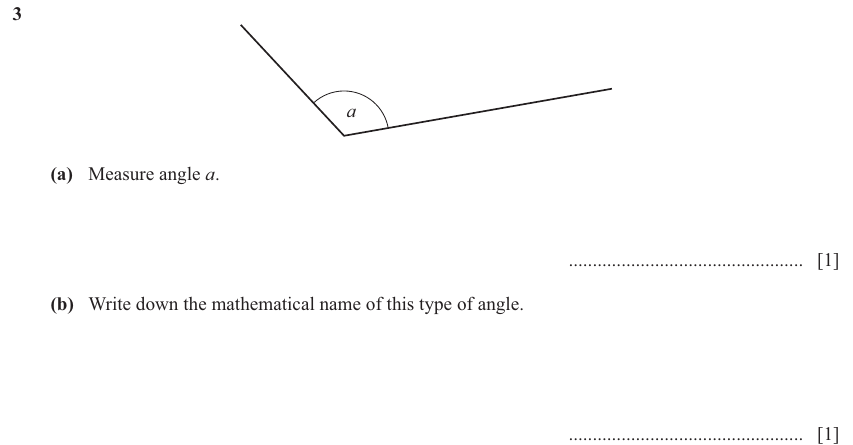 IGCSE Mathematics 0580 Oct/Nov 2025 Paper 13 Question 3 – Geometry, Geometrical terms and vocabulary, 2 marks
