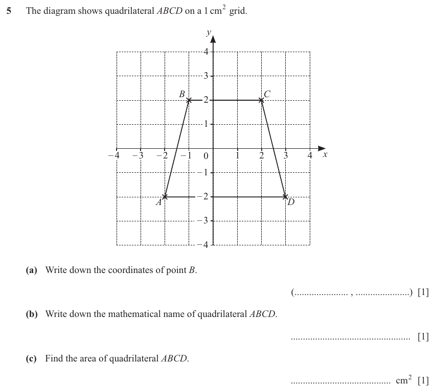 IGCSE Mathematics 0580 Oct/Nov 2025 Paper 13 Question 5 – Geometry, Geometrical terms and vocabulary, 4 marks