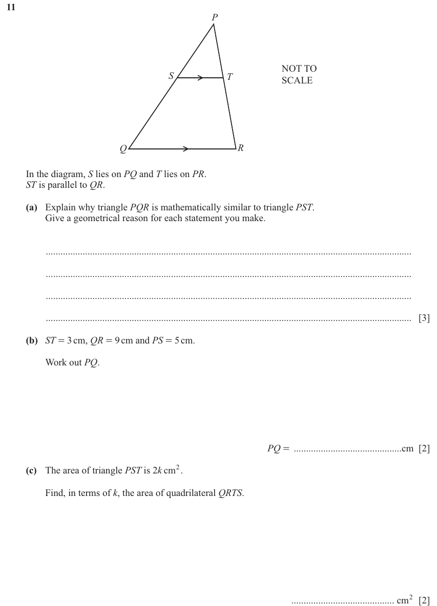 IGCSE 0580 Nov 2025 Paper 22 Question 11 — Angles using geometrical properties (Extended, 7 marks)