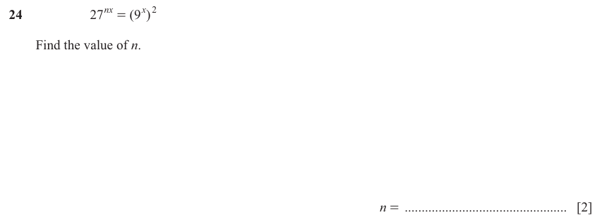 IGCSE Mathematics 0580 Oct/Nov 2025 Paper 22 Question 24 – Numbers, The four rules, 2 marks