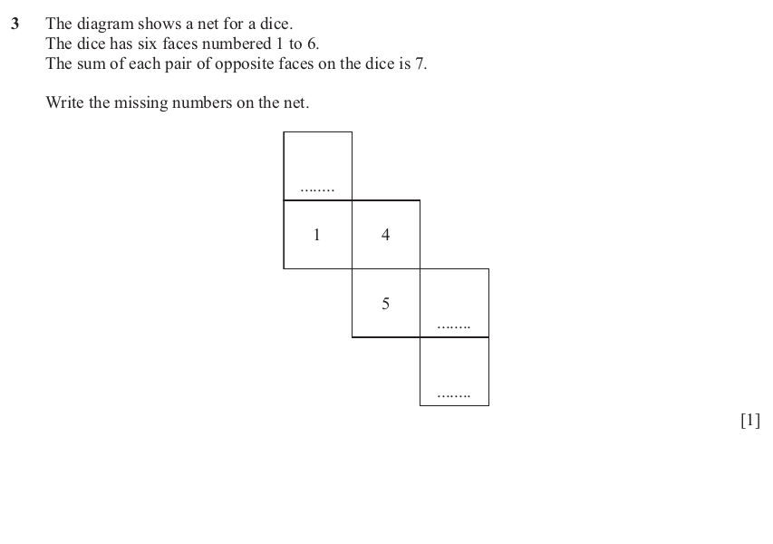 IGCSE Mathematics 0580 Oct/Nov 2025 Paper 23 Question 3 – Numbers, The four rules, 1 marks