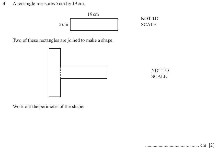 IGCSE Mathematics 0580 Oct/Nov 2025 Paper 23 Question 4 – Mensuration, Perimeter, Area and Volume, 2 marks