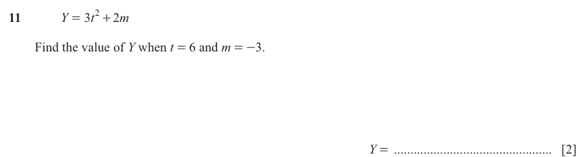 IGCSE Mathematics 0580 Oct/Nov 2025 Paper 32 Question 11 – Numbers, The four rules, 2 marks