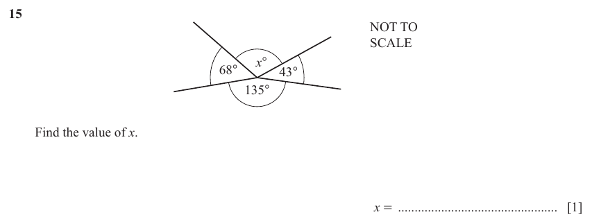 IGCSE Mathematics 0580 Oct/Nov 2025 Paper 33 Question 15 – Numbers, The four rules, 1 marks