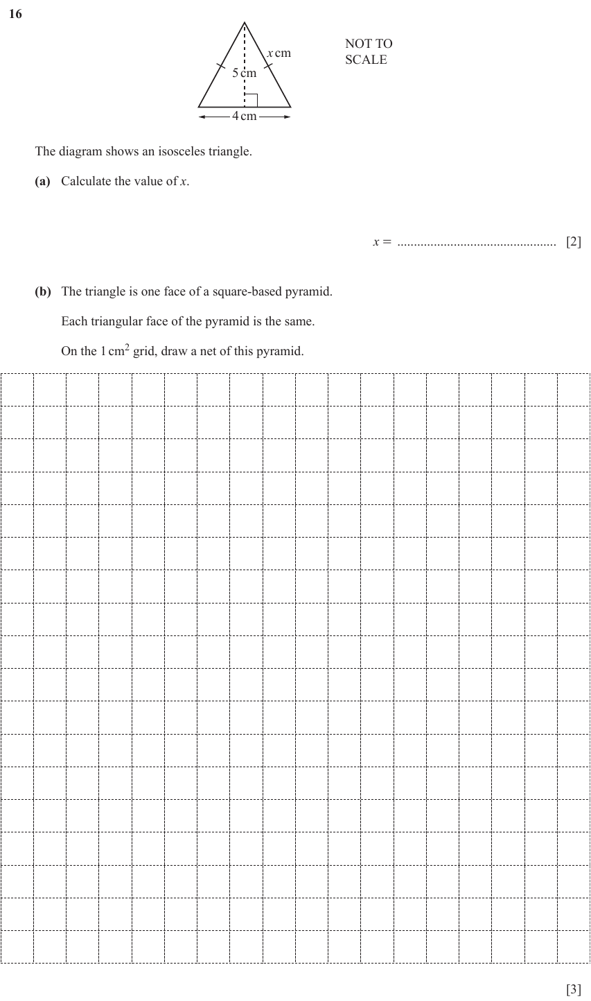IGCSE Mathematics 0580 Oct/Nov 2025 Paper 33 Question 16 – Geometry, Geometrical terms and vocabulary, 5 marks