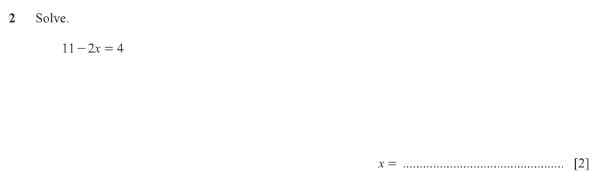 IGCSE Mathematics 0580 Oct/Nov 2025 Paper 41 Question 2 – Numbers, The four rules, 2 marks