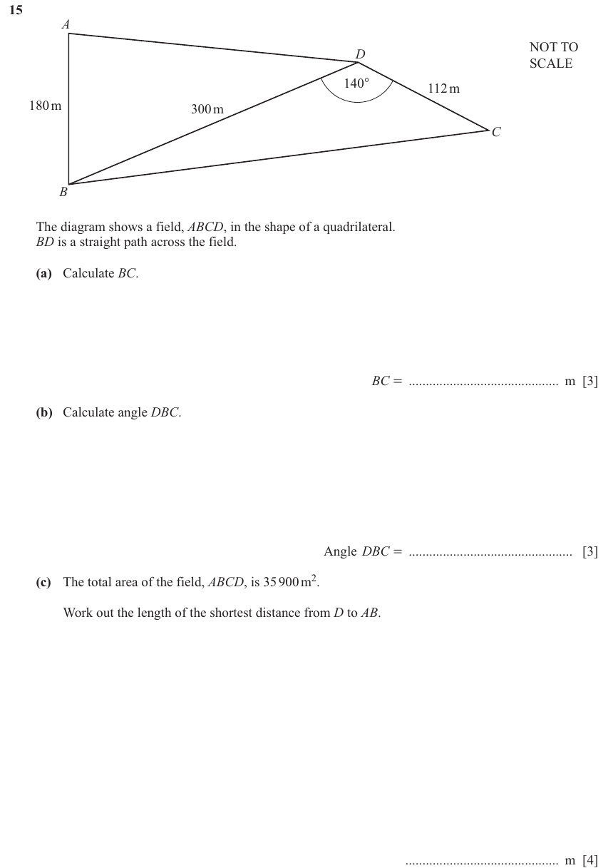 IGCSE 0580 Nov 2025 Paper 42 Question 15 — Geometrical terms and vocabulary (Extended, 10 marks)