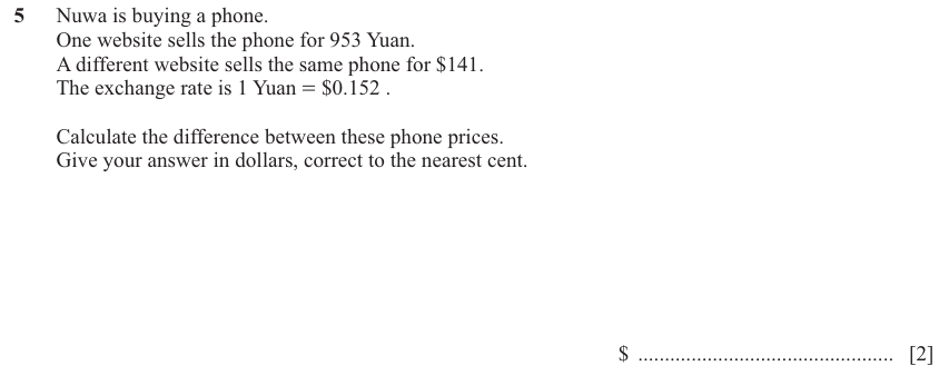 IGCSE 0580 Nov 2025 Paper 42 Question 5 — Bounds (Extended, 2 marks)