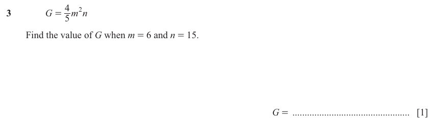 IGCSE Mathematics 0580 Oct/Nov 2025 Paper 43 Question 3 – Numbers, The four rules, 1 marks