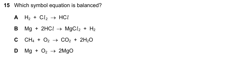 IGCSE 0653 Mar 2023 Paper 12 Q15 — Chemical Energetics