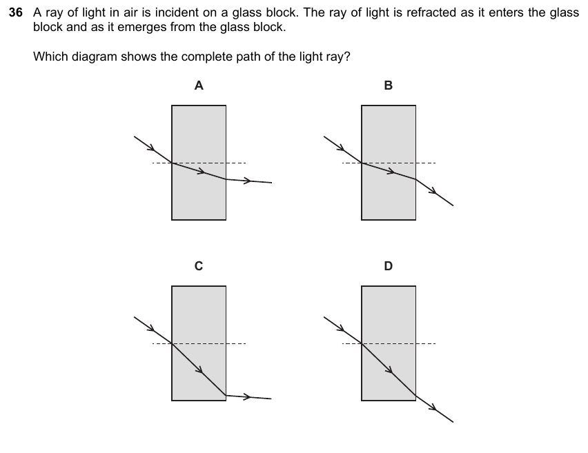 IGCSE 0653 Mar 2023 Paper 12 Q36 — States of Matter & Particles