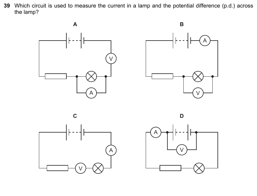 IGCSE 0653 Mar 2023 Paper 12 Q39 — Electricity & Magnetism