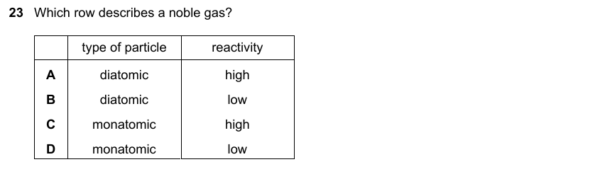 IGCSE 0653 Mar 2023 Paper 22 Q23 — The Periodic Table