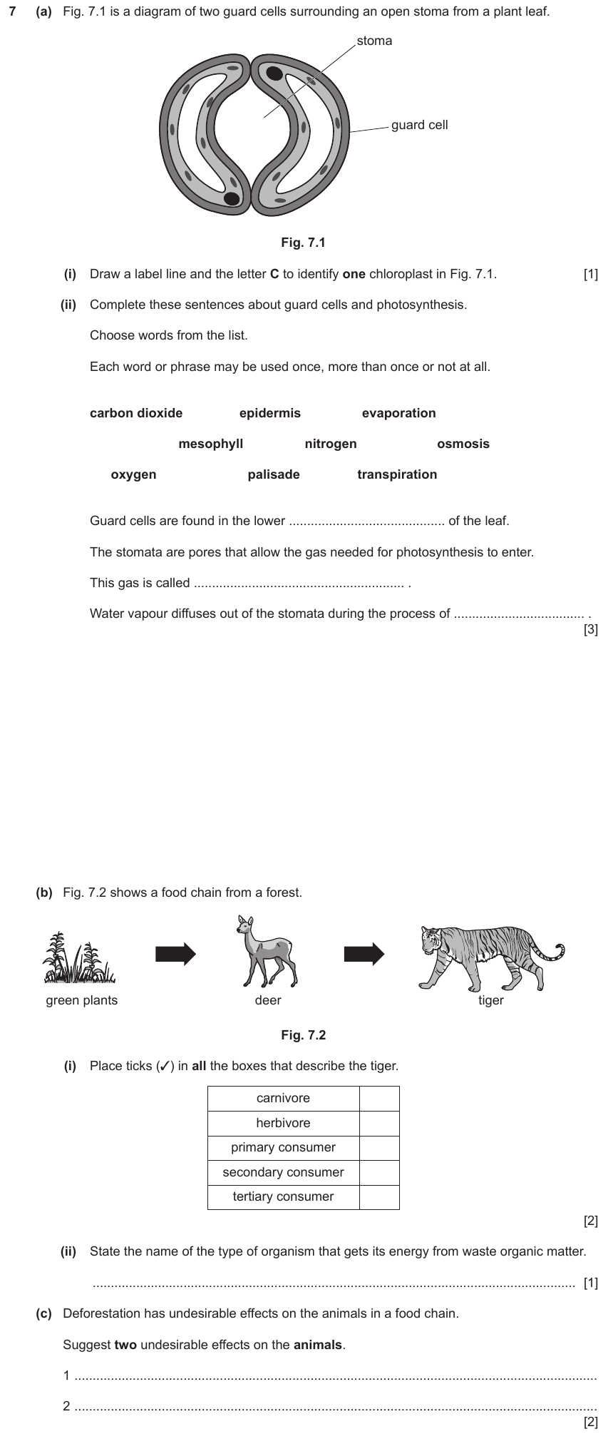 IGCSE 0653 Mar 2023 Paper 32 Q7 — Variation & Selection