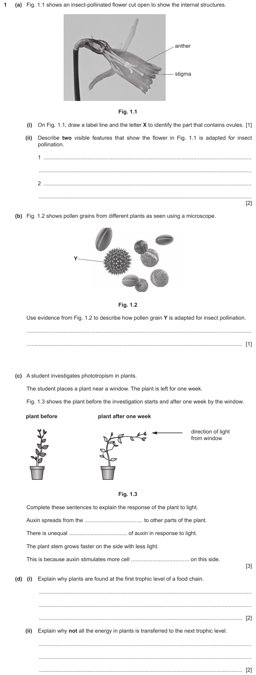 IGCSE 0653 Mar 2023 Paper 42 Q1 — Reproduction
