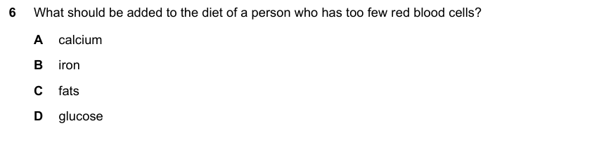 IGCSE 0653 Mar 2024 Paper 12 Q6 — Transport in Plants