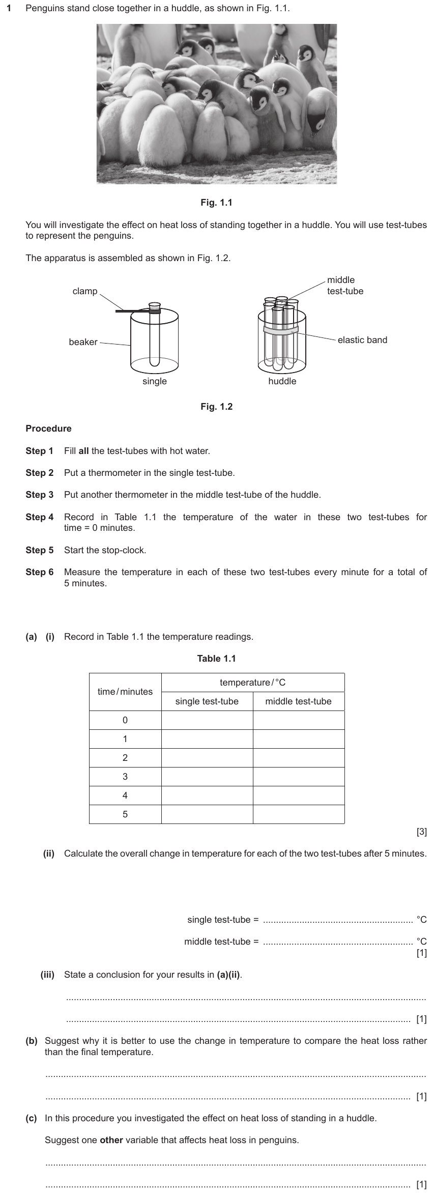 IGCSE 0653 Mar 2024 Paper 52 Q1 — Transport in Animals