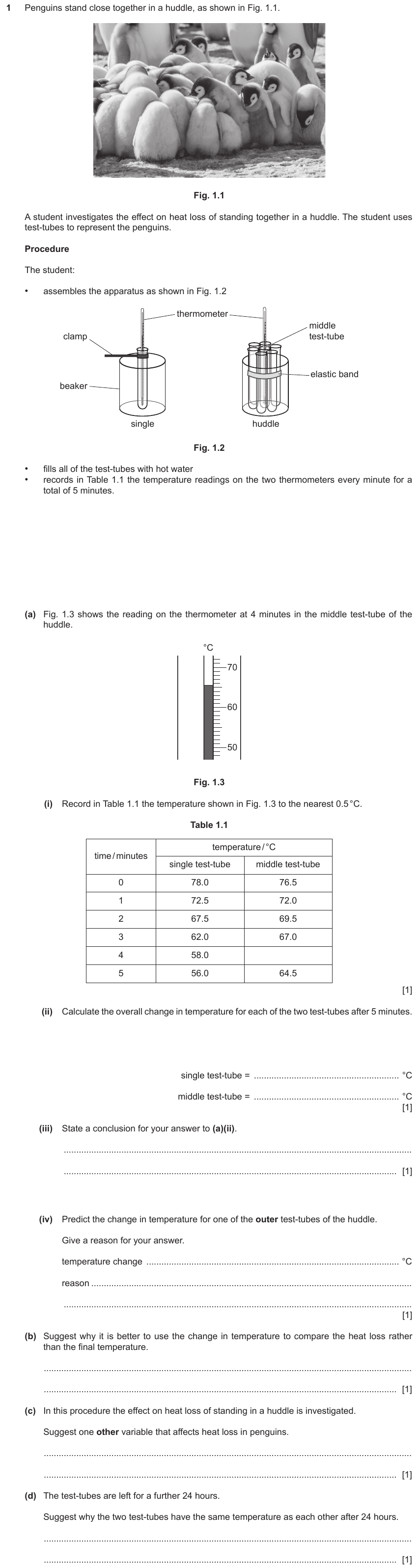 IGCSE 0653 Mar 2024 Paper 62 Q1 — Transport in Animals