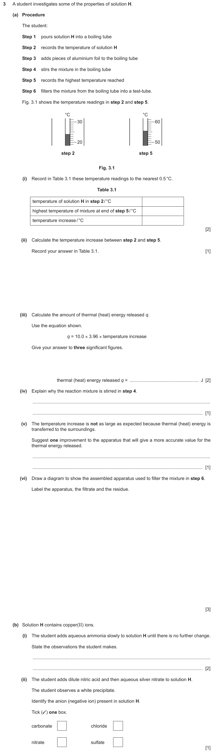 IGCSE 0653 Mar 2024 Paper 62 Q3 — Acids, Bases & Salts