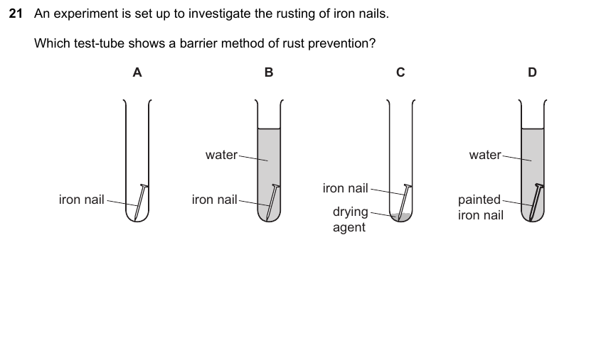 IGCSE 0653 Mar 2025 Paper 12 Q21 — Organic Chemistry