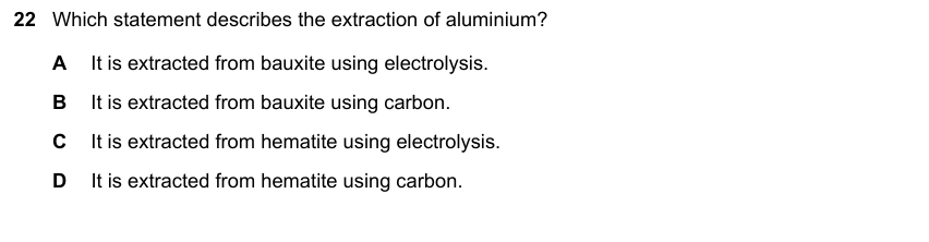 IGCSE 0653 Mar 2025 Paper 12 Q22 — Organic Chemistry