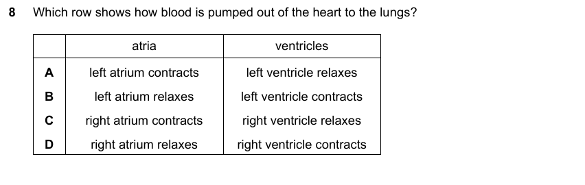 IGCSE 0653 Mar 2025 Paper 22 Q8 — Gas Exchange & Respiration