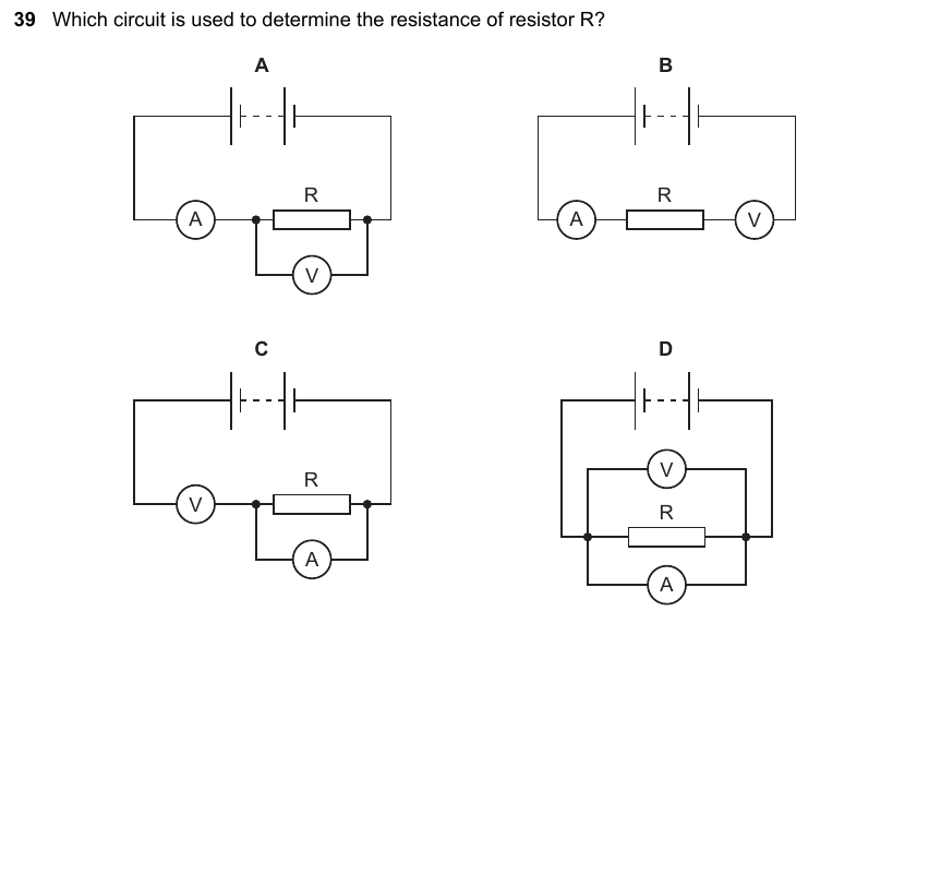 IGCSE 0653 May/Jun 2023 Paper 11 Q39 — Electricity & Magnetism
