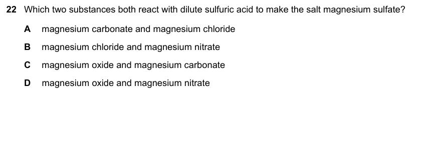 IGCSE 0653 May/Jun 2023 Paper 13 Q22 — Acids, Bases & Salts
