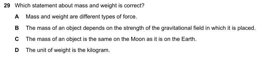 IGCSE 0653 May/Jun 2023 Paper 13 Q29 — States of Matter & Particles