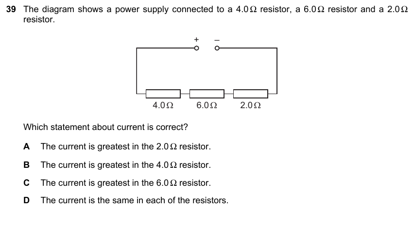 IGCSE 0653 May/Jun 2023 Paper 13 Q39 — Electricity & Magnetism