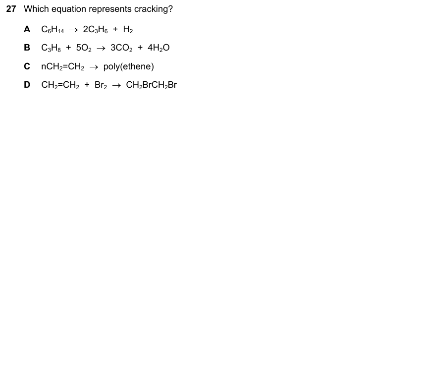 IGCSE 0653 May/Jun 2023 Paper 22 Q27 — Organic Chemistry