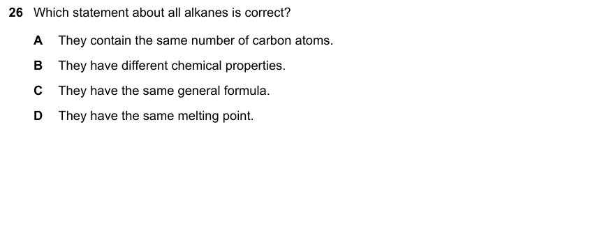 IGCSE 0653 May/Jun 2023 Paper 23 Q26 — Organic Chemistry