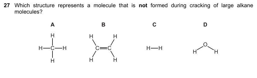 IGCSE 0653 May/Jun 2023 Paper 23 Q27 — Organic Chemistry