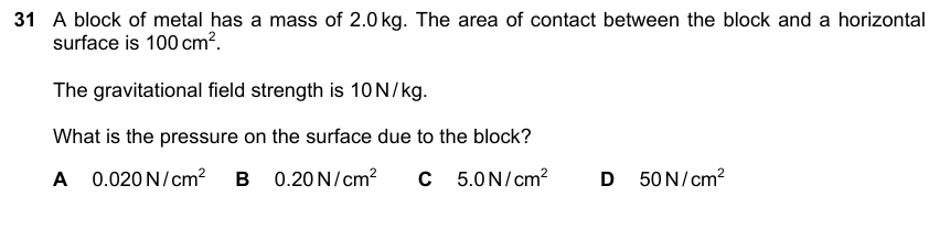 IGCSE 0653 May/Jun 2023 Paper 23 Q31 — States of Matter & Particles