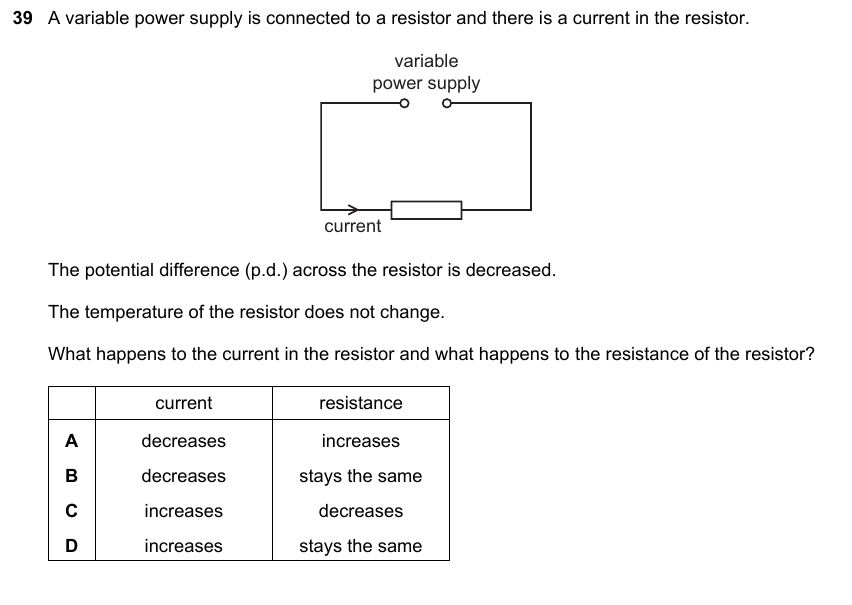 IGCSE 0653 May/Jun 2023 Paper 23 Q39 — Electricity & Magnetism
