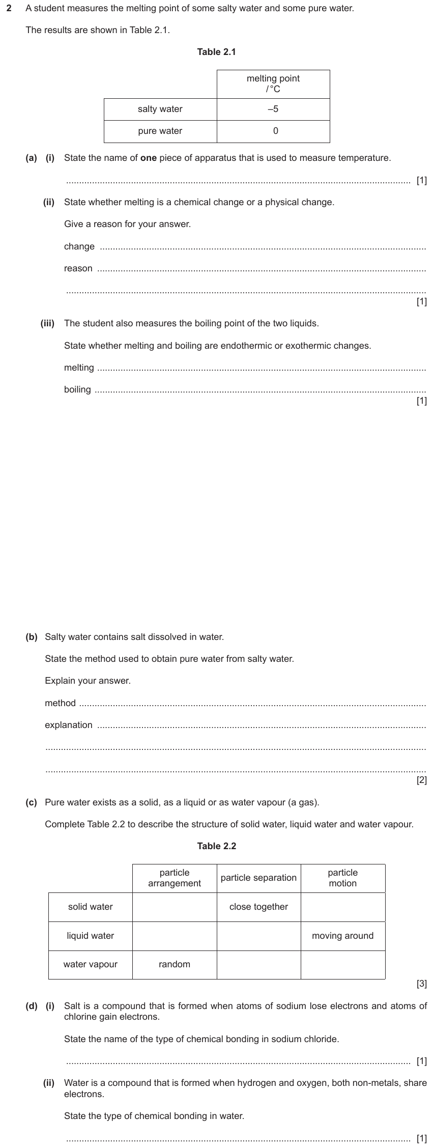 IGCSE 0653 May/Jun 2023 Paper 31 Q2 — Chemical Energetics