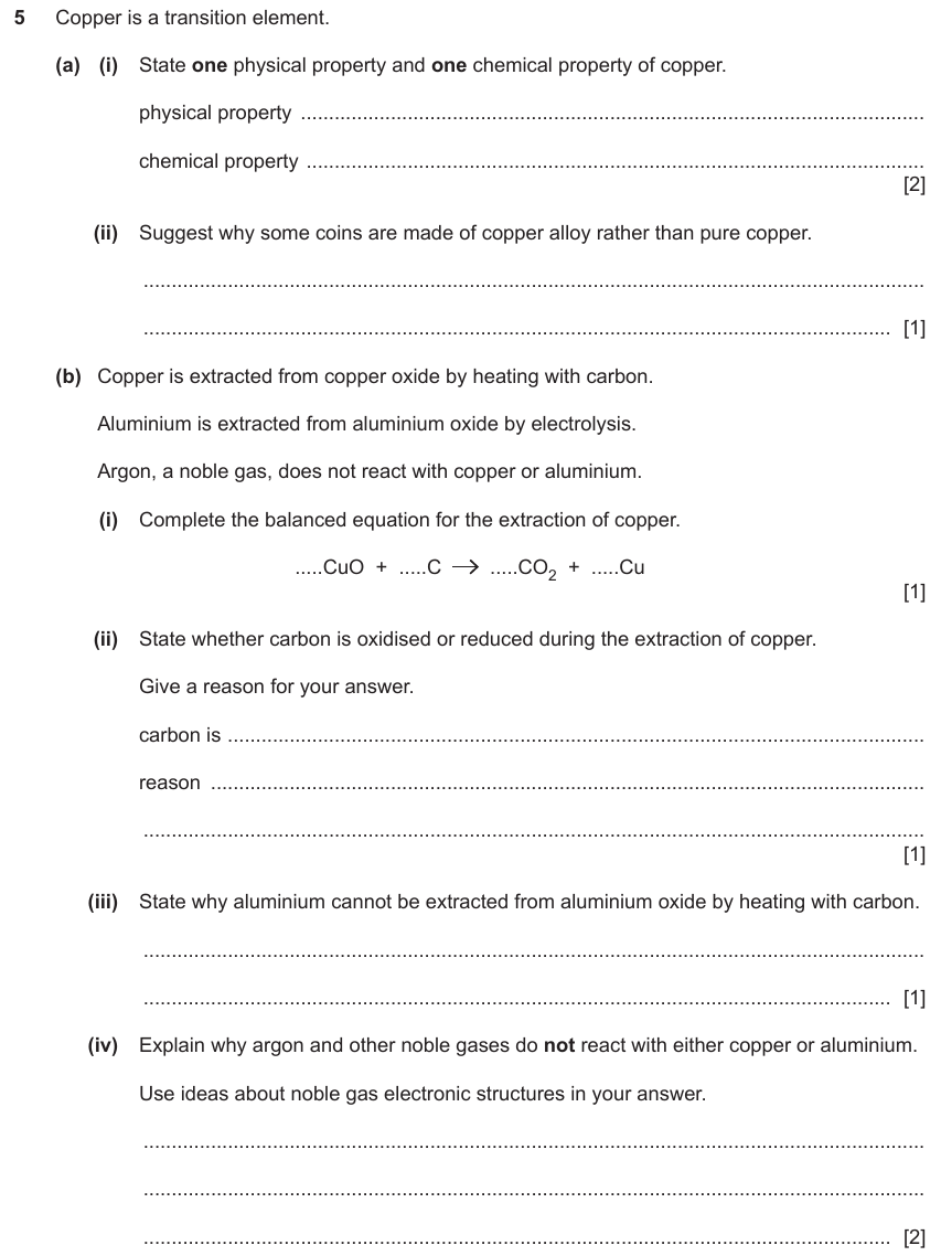 IGCSE 0653 May/Jun 2023 Paper 32 Q5 — Acids, Bases & Salts