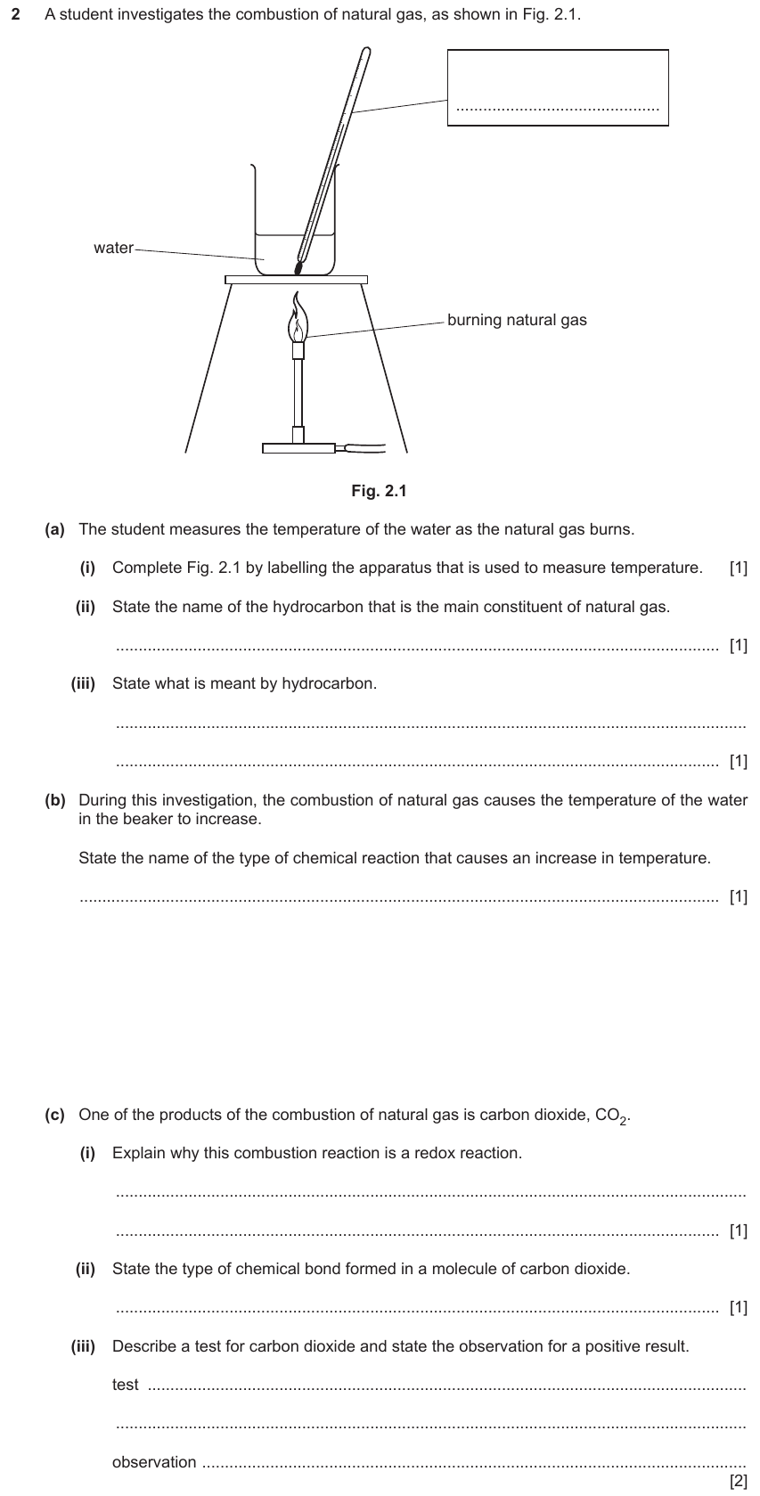 IGCSE 0653 May/Jun 2023 Paper 33 Q2 — Organic Chemistry