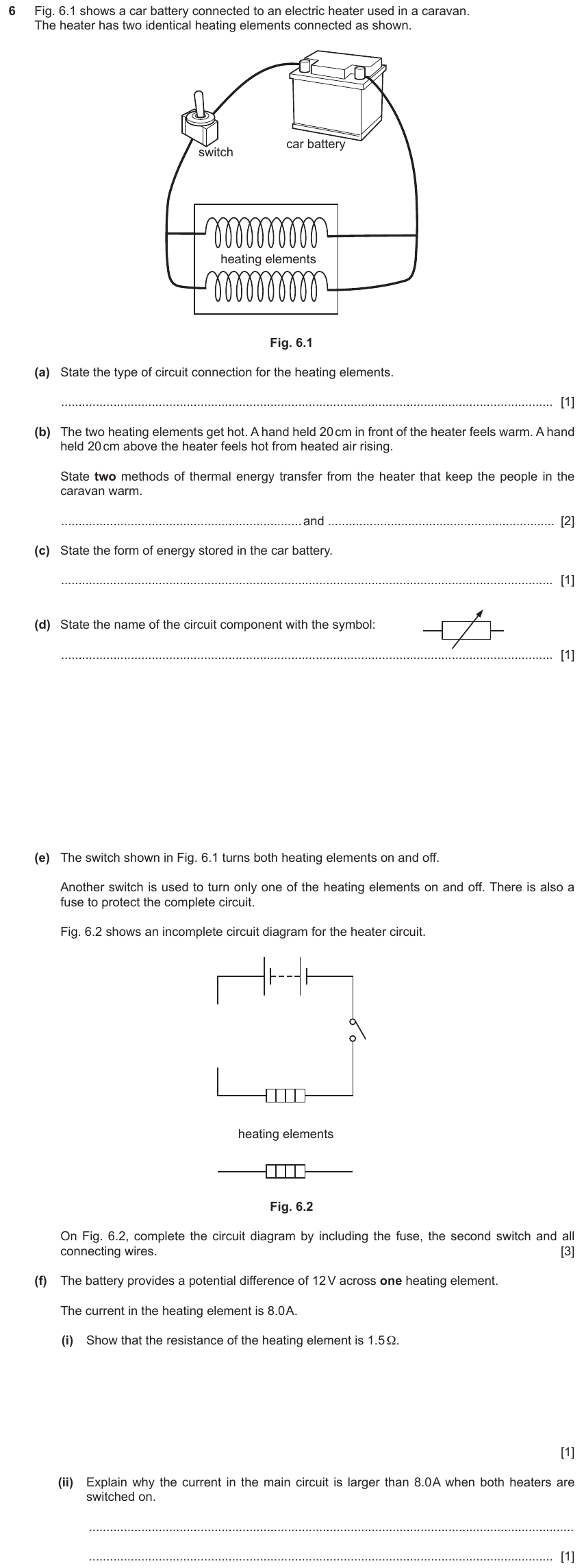 IGCSE 0653 May/Jun 2023 Paper 33 Q6 — Electricity & Magnetism