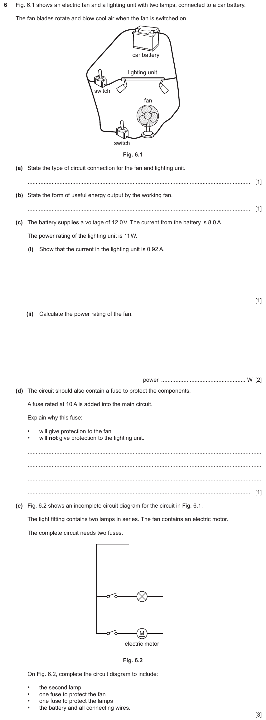 IGCSE 0653 May/Jun 2023 Paper 43 Q6 — Electricity & Magnetism