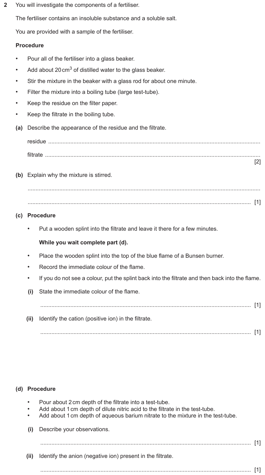IGCSE 0653 May/Jun 2023 Paper 51 Q2 — Human Influences on Ecosystems