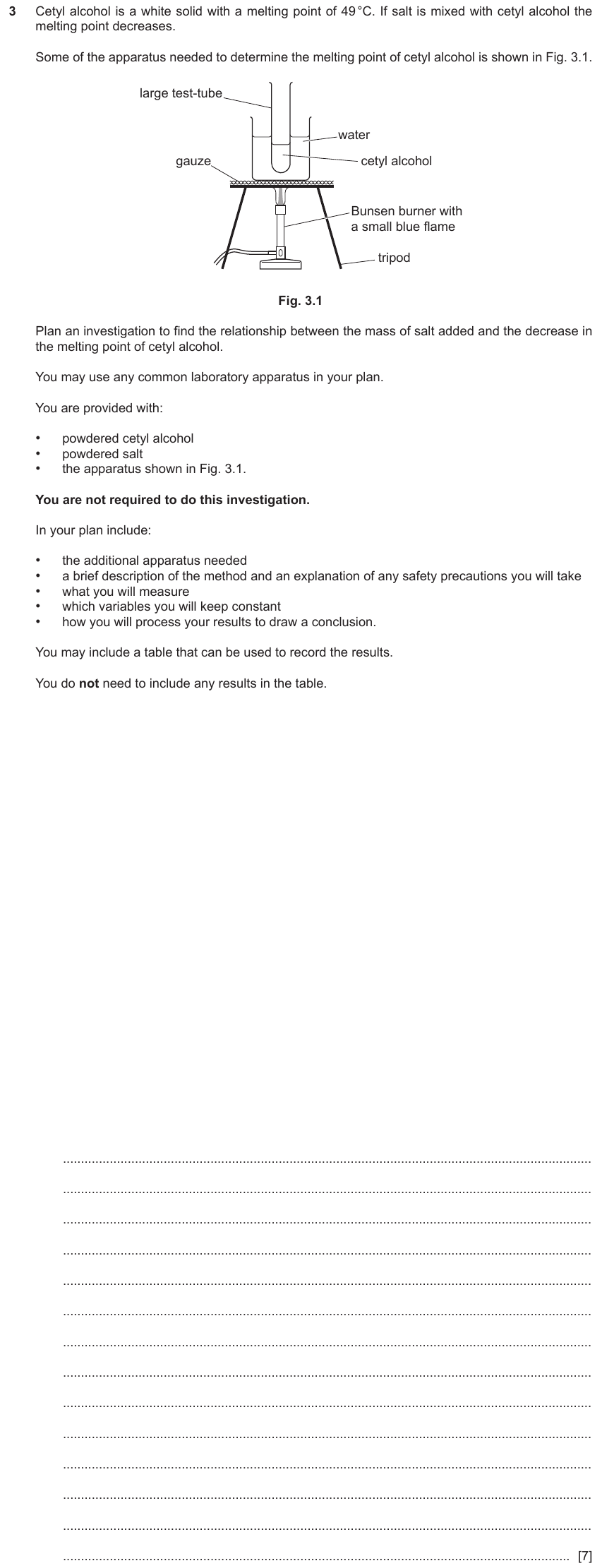 IGCSE 0653 May/Jun 2023 Paper 51 Q3 — States of Matter & Particles