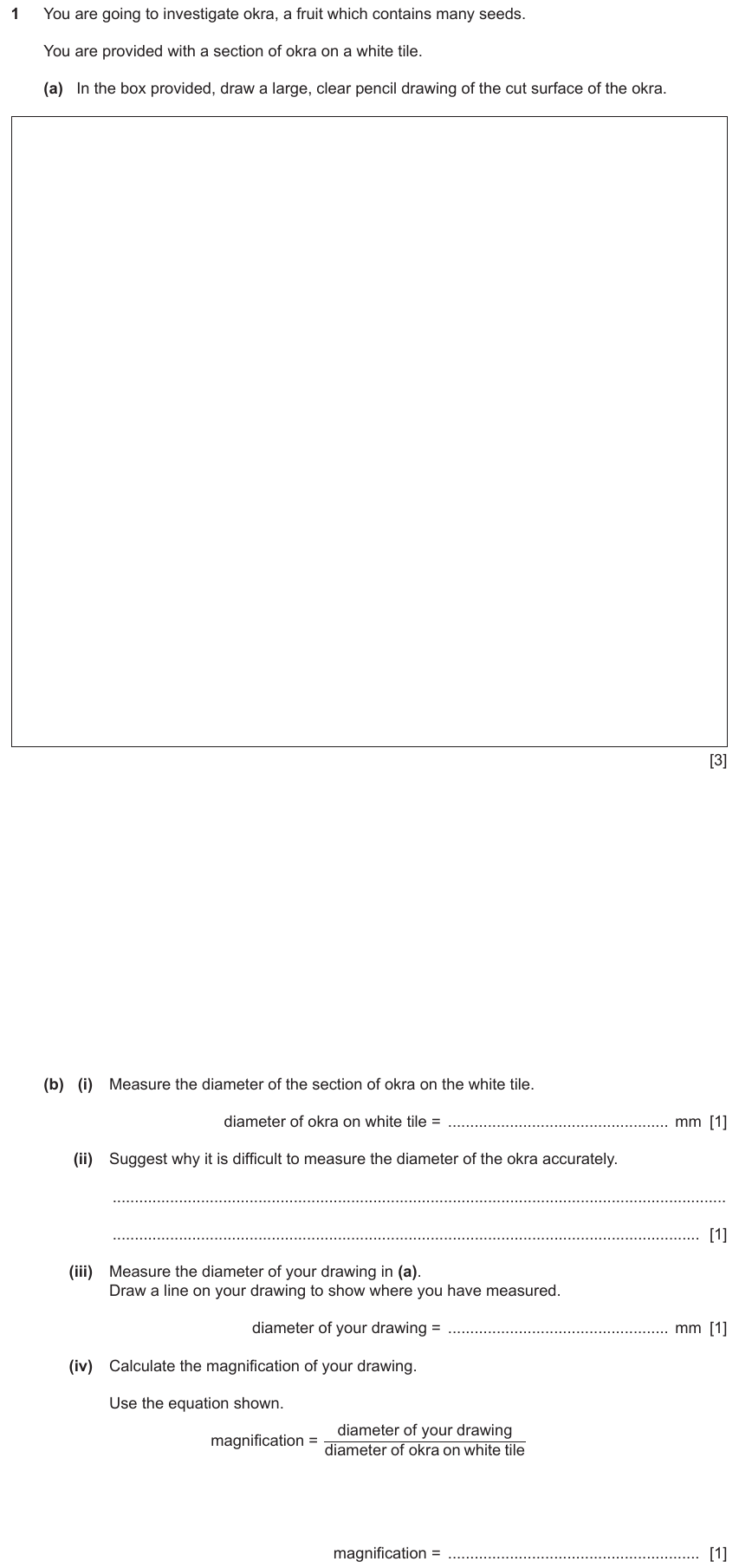 IGCSE 0653 May/Jun 2023 Paper 52 Q1 — Human Nutrition
