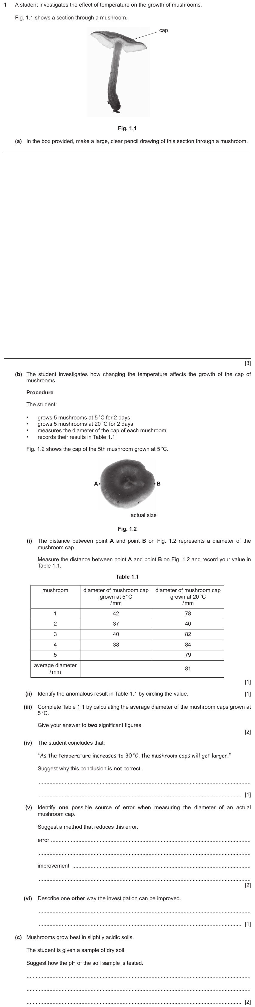 IGCSE 0653 May/Jun 2023 Paper 63 Q1 — Acids, Bases & Salts